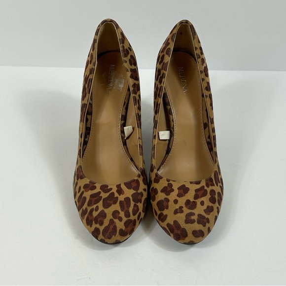 Merona Leopard Print Chunky Heels, Size 8.5 - Picture 2 of 8